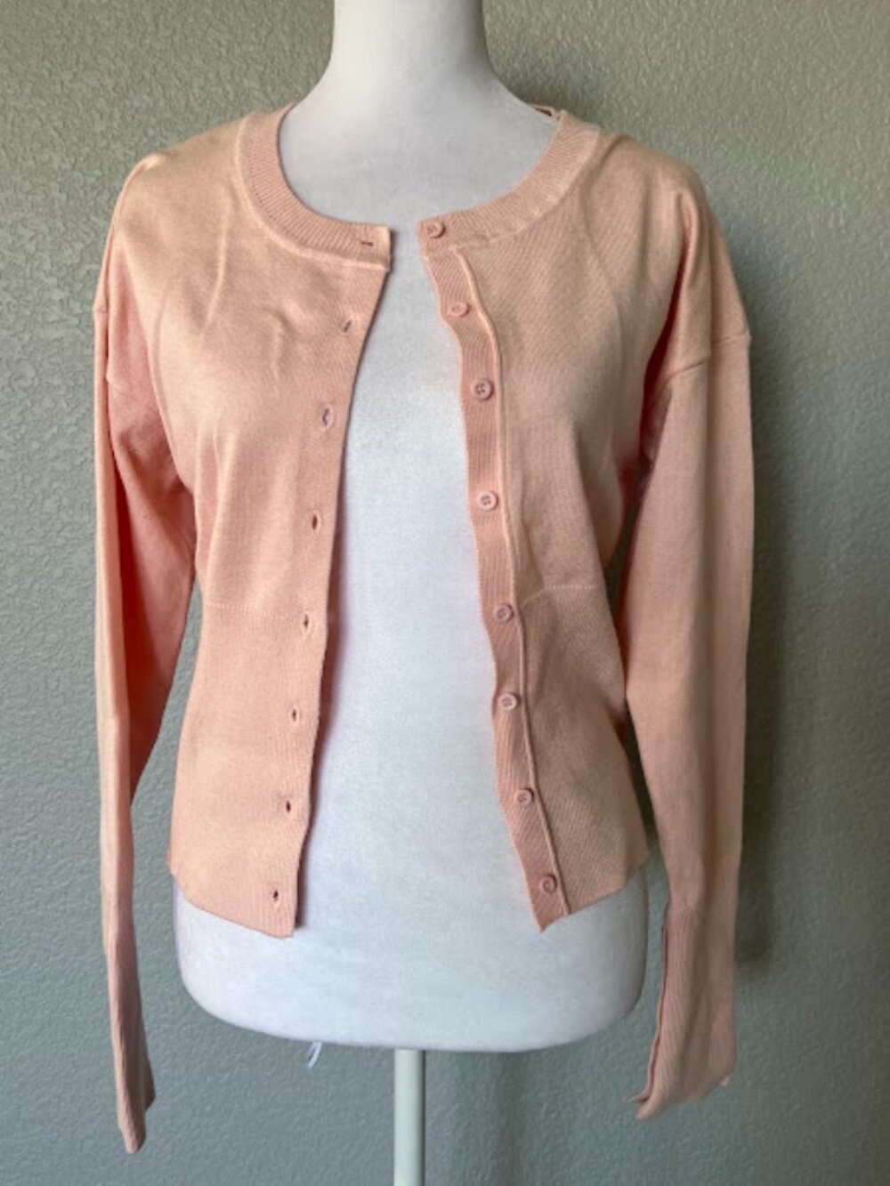 COTTON ON Pink Button Long Sleeve Cardigan Sweater Size Small
